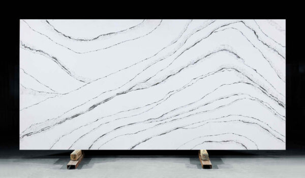 8201 Mountain Pattern White Jade Quartz